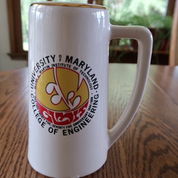 University of Maryland College of Engineering 25/75 Year Anniversary Stein/Mug - Picture 1 of 7